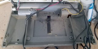 The mess inside the case