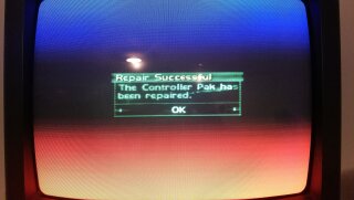 Repaired controller PAK message
