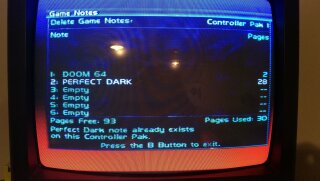 Controller PAK saves