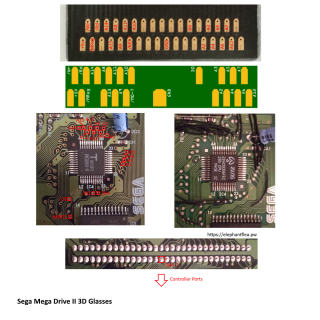 3D Glasses-Z80 wiring locations.