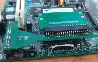 The final design from the side.