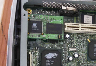 The location of the flash module.