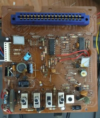 The new electrolytic capacitors in place
