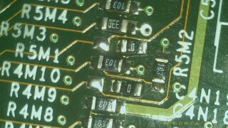 The two resistors slid to the side.