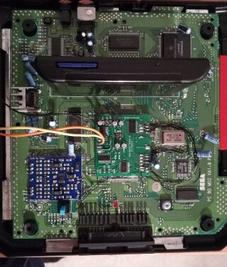 CCAM and 3D Glasses boards in place.