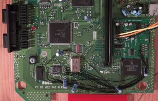 Z80 wired up to the 3D Glasses board